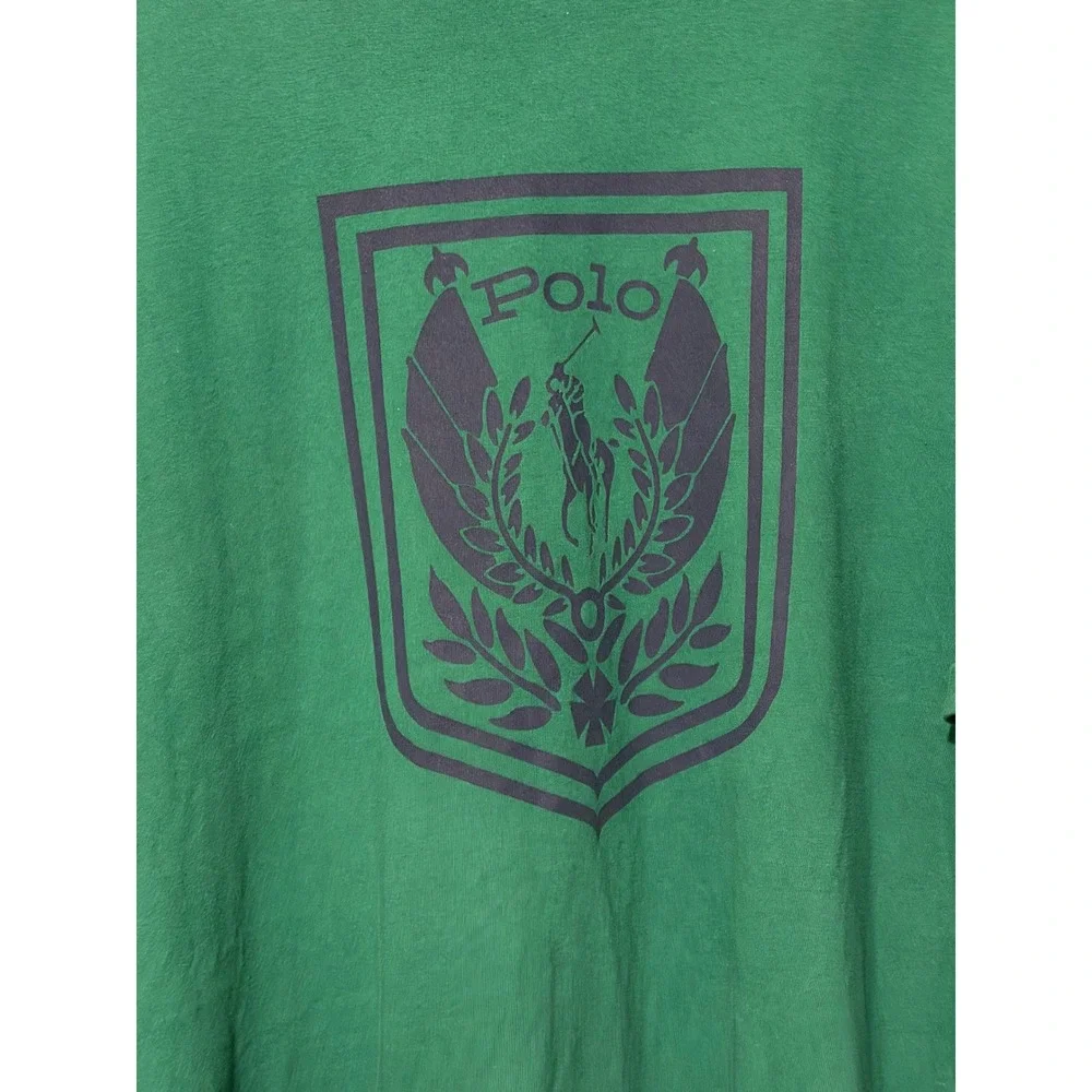 Polo Ralph Lauren Mens 2XLT Green Crest Graphic Logo T-Shirt Big & Tall SS